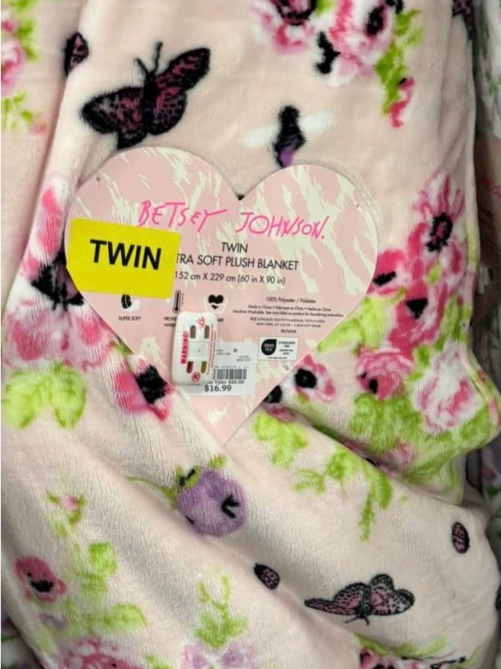 Betsy Johnson Twin Blanket